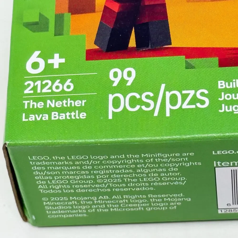 LEGO Minecraft 21266 The Nether Lava Battle 99 Piece Building Set NIB Gamer Gift